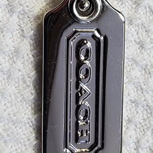 Coach Silver Bag Tag/Key chain charm small size EUC
